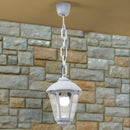 CANDEEIRO DE TETO COM CORRENTE SICAR/GIAMPY, TRANSPARENTE, E27, B
