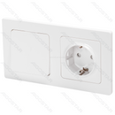 1 SOQUETE SCHUKO + 1 INTERRUPTOR DE DIREÇÃO  1 INTERRUPTOR