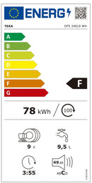 MAQUINA LAVAR LOUÇA TEKA DFS24610 45CM BRANCO 114320002