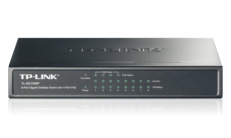 TP-Link TL-SG1008P Gigabit Ethernet (10/100/1000) Power over Ethe