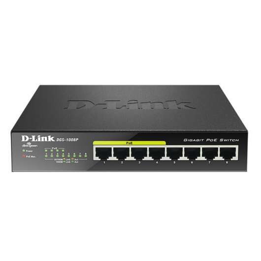 8-PORT 101001000MBPS DESKTOP SWITCH W 4 POE PORTS (D-LINK ASSIST