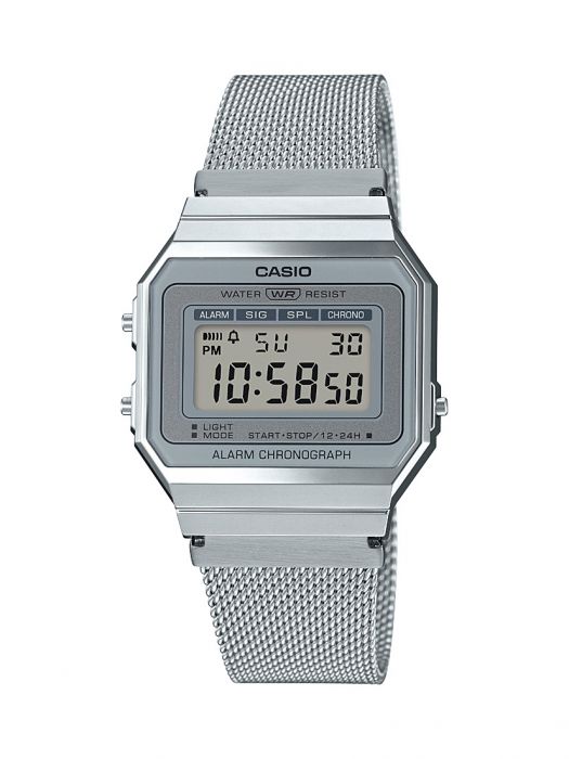 RELOJ DIGITAL CASIO VINTAGE ICONIC A700WEM-7AEF 37MM PLATA