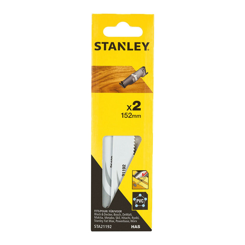 PACK 2 FOLHA SERRA SABRE 15,2CM CORTE FINO STA21192-XJ STANLEY