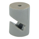SUPORTE DE PORCELANA, CILÍNDRICO EM FORMATO DE V, PRETO, 5 UNID,