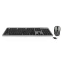 EWENT KIT TECLADO + RATO WIRELESS SILENT CINZA TITANIO