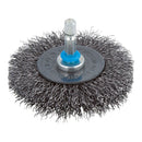 ESCOVA DE DISCO DE FIO DE AÇO HASTE HEXAGONAL Ø75X10MM 2100000 WO