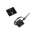 PACK 100 UNID. BASE DE FIXAÇÃO ADESIVA PRETA PARA ABRAÇADEIRA 3,6