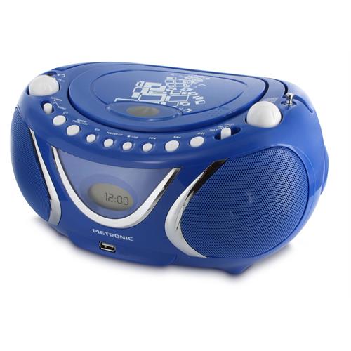 METRONIC RADIO CD MP3 SQUARE AZUL