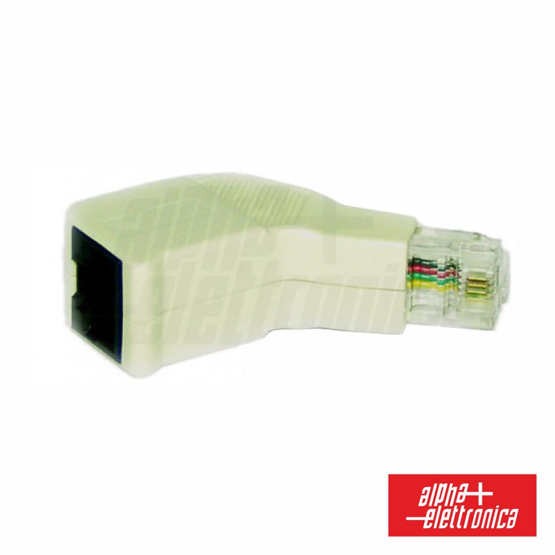 FICHA RJ45 8P4C ISDN PASSANTE RJ45 FÊMEA  RJ45 MACHO ALPHA