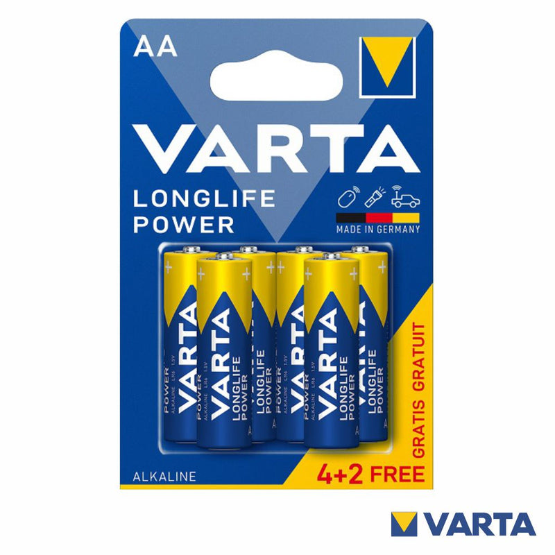 Varta Longlife Power Bateria descartável AA Alcalino