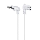 Ewent EC1918 cabo de energia Branco 1,8 m CEE7/16 Acoplador C7