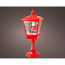 LANTERNA PAI NATAL COM MOVIMENTO E MÚSICA, LUZ FIXA, 33 LEDS, BRA