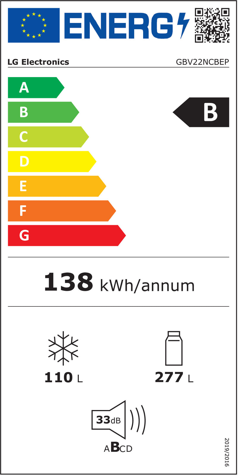 FRIGORÍFICO COMBINADO LG GBV22NCBEP PRETO