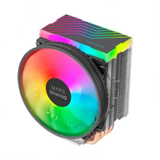 MARS GAMING MCPU44 CPU COOLER, DUAL ARGB, SILENT PWM FAN, 4X HEAT