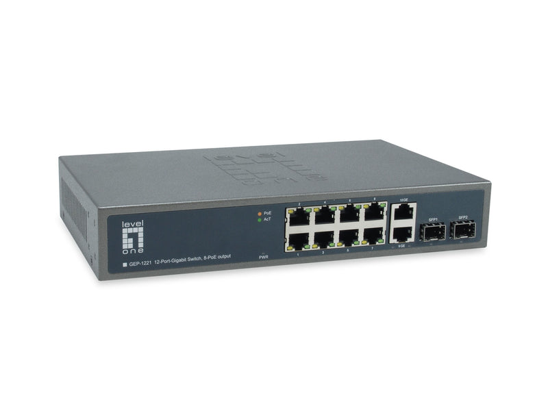 LevelOne GEP-1221 switch de rede Não-gerido Gigabit Ethernet (10/