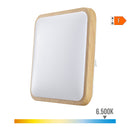CANDEEIRO DE SUPERFÍCIE QUADRADO LED 18W 1820LM 6400K 33X33X7CM E