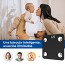 BALANÇA DE CASA DE BANHO DIGITAL INTELIGENTE COM BLUETOOTH EDM
