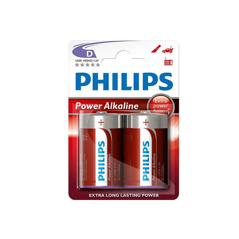 Philips Power Alkaline Pilha LR20P2B/10