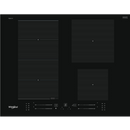 Whirlpool WF S9365 BF/IXL placa Preto Embutido 65 cm Placa com zo