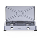 FOGÃO PORTÁTIL HAEGER DOUBLECOOK ( 2 G  - SILVER  - QUEIMADORES D