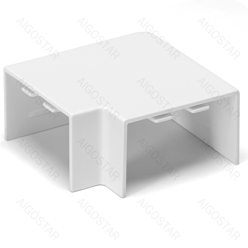 CABO PVC EM FORMA QUADRADA BRANCA 40*25MM 4PCS