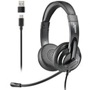 AURICULARES NGS VOX605 USB CON MICRÓFONO USB NEGROS
