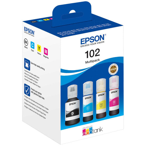 EPSON 102 ECOTANK 4-COLOUR MULTIPACK (WE)