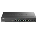 D-LINK SWITCH 8 PORTAS POE MULTI GIGABIT SMART MANAGED +2 X SFP+