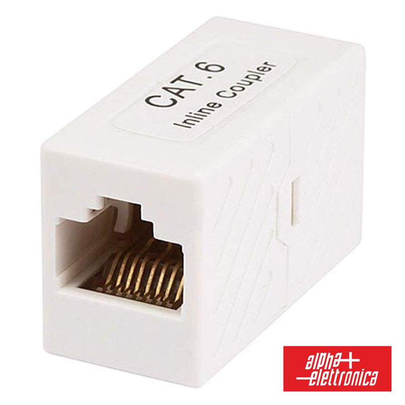 FICHA ADAPTADOR RJ45 8P8C CAT6A FÊMEA  FÊMEA