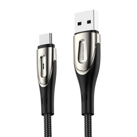 USB TO USB-C CABLE JOYROOM SHARP S-M411 2.4A, 3M (BLACK)