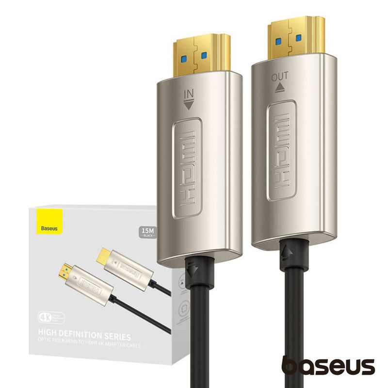 CABO HDMI FIBRA ÓPTICA MACHO  MACHO 1.4 4K 15M BASEUS