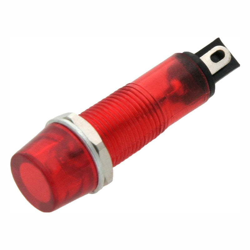 LUZ PILOTO REDONDO VERMELHO 9MM 230V