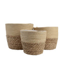 CONJUNTO DE 3 CESTOS DE SERAPILHEIRA Ø20X17CM