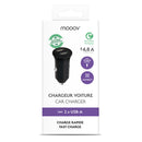 MOOOV - CARREGADOR CARRO 2X USB 730351