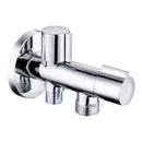 VÁLVULA DE ÂNGULO DUPLO ½ X ½ X 3/8 POL, 114 X 67 MM