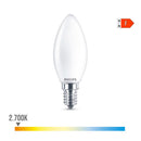 LÂMPADA VELA LED E14 4.3W 470LM 2700K LUZ QUENTE Ø3.5X9.7CM. PHIL