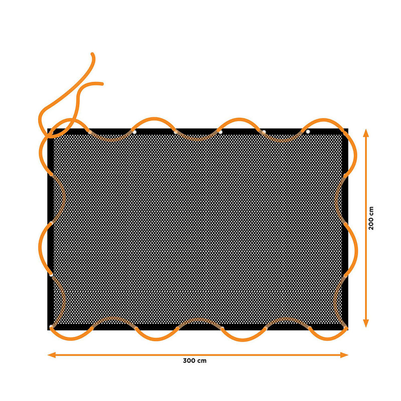 REDE ELÁSTICA DE CARGA, MEDIDAS: 2X3M, COM 14 ILHÓS. BLACK & DECK