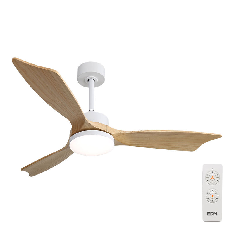 VENTILADOR DE TETO MODELO BALTIC COM 3 LÂMINAS DE MADEIRA Ø132CM