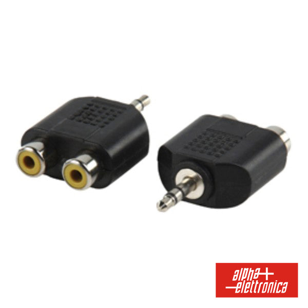 FICHA ADAPTADORA JACK 3.5MM MACHO ST  2 RCA FÊMEA