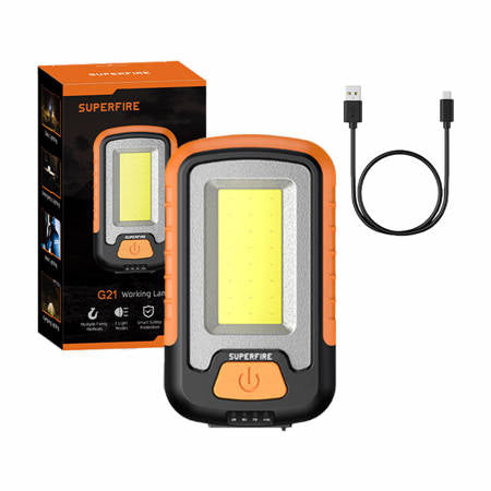 LANTERNA DE OFICINA SUPERFIRE G21, 650LM, USB