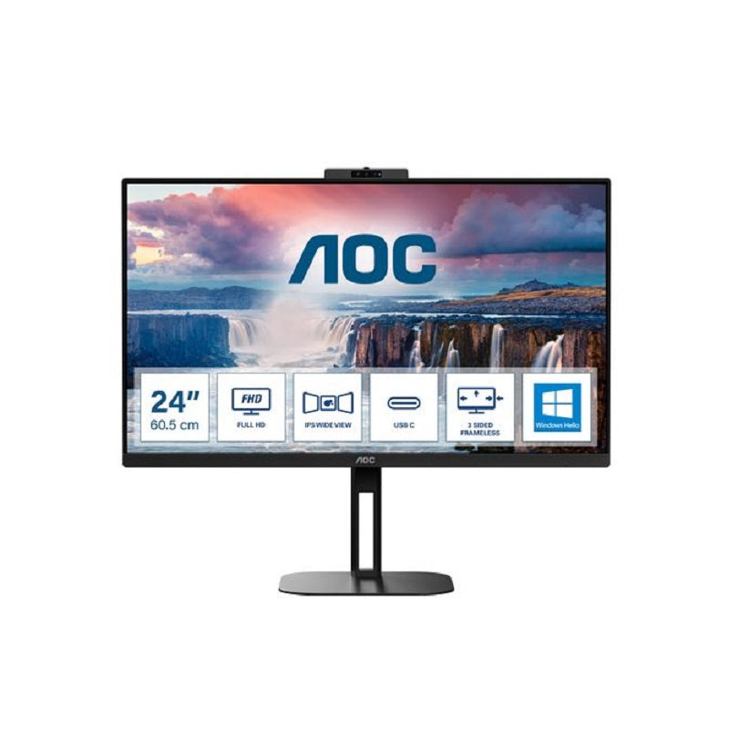 AOC V5 24V5CW/BK monitor de ecrã 60,5 cm (23.8") 1920 x 1080 pix