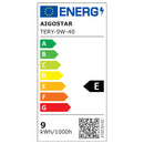 E6 LED  MONTAGEM EM SUPERFICIE QUADRADO 9W NATURAL