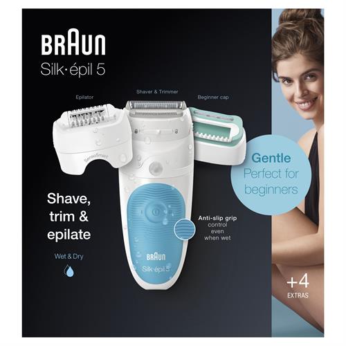 Braun Silk-épil 5 81706331 depiladora de arranque 28 pinças Branc