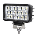 FOCO DE TRABALHO RETANGULAR COM 18 LEDS 1500 IM 9-32V IP67