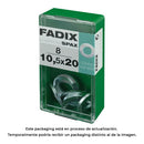 CAIXA S 8 UNID. ANILHA PLANA ZINCO 10,5X20MM FADIX