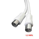 PROLONGADOR TV-VIDEO RETA 9,5MM, 1,5M EMBALADO BRANCO EDM