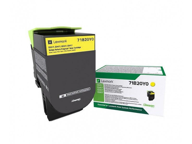 Lexmark 71B20Y0 toner 1 unidade(s) Original Amarelo