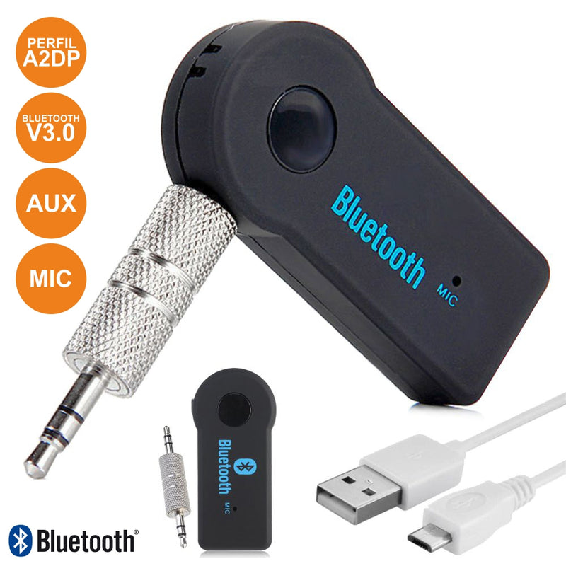 RECEPTOR ÁUDIO BLUETOOTH C ADAPTADOR AUX