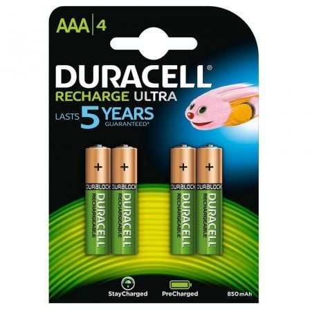 Duracell StayCharged AAA (4pcs) Bateria recarregável Hidreto metá