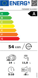 MAQUINA LAVAR LOUÇA ENCASTRE AEG FSE96808P